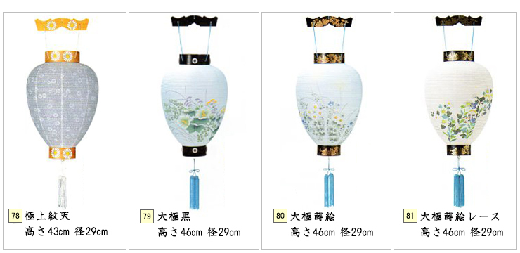 極上紋天、大極黒、大極蒔絵、大極蒔絵レース